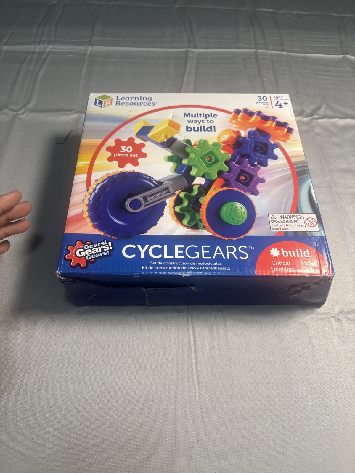 Learning Resources – CycleGears – 30-Piece Motorcycle Building Set – New/Sealed