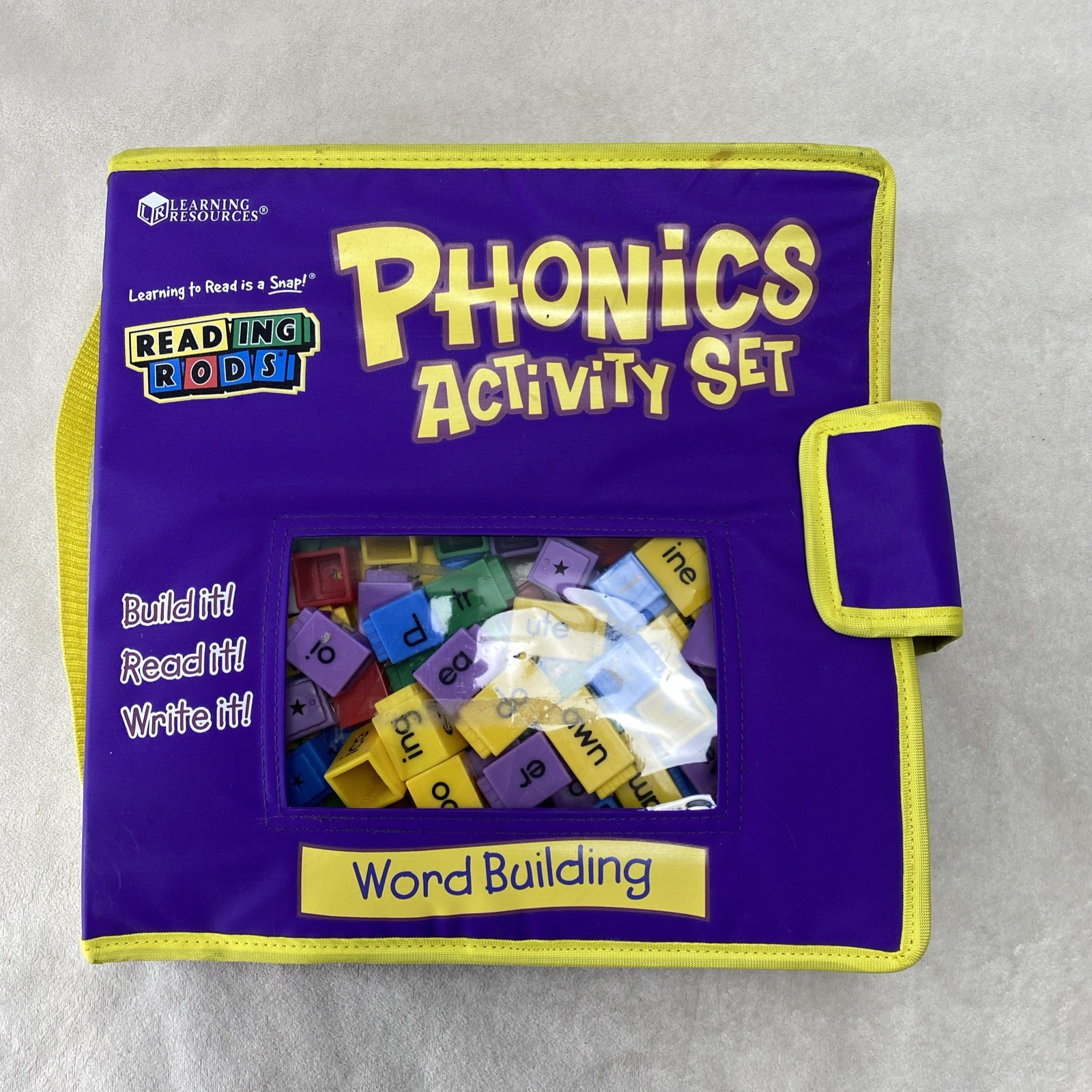 Learning Resources Phonics Activity Set Reading Rods Word Building Purple Kit