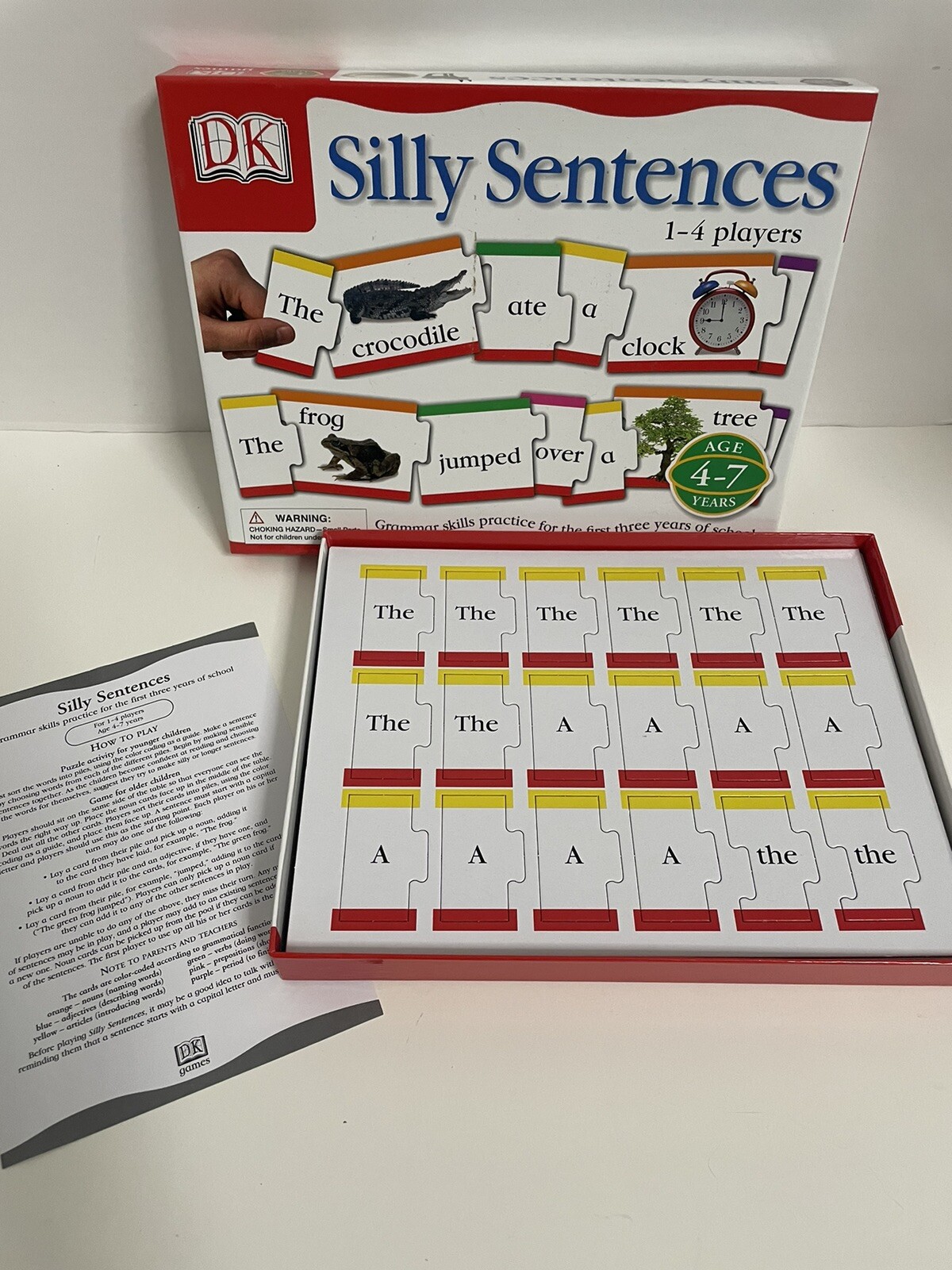 DK games Silly Sentences 1-4 Players Ages 4-7 years Grammar Skills Practice