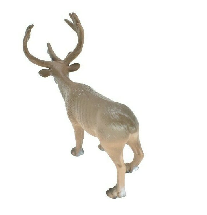 Caribou Realistic Small Toy Model Plastic Replica Forest Animal, Gift OK04