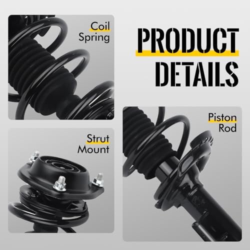 KUSATEC Front Struts for Hyundai Elantra 11-16