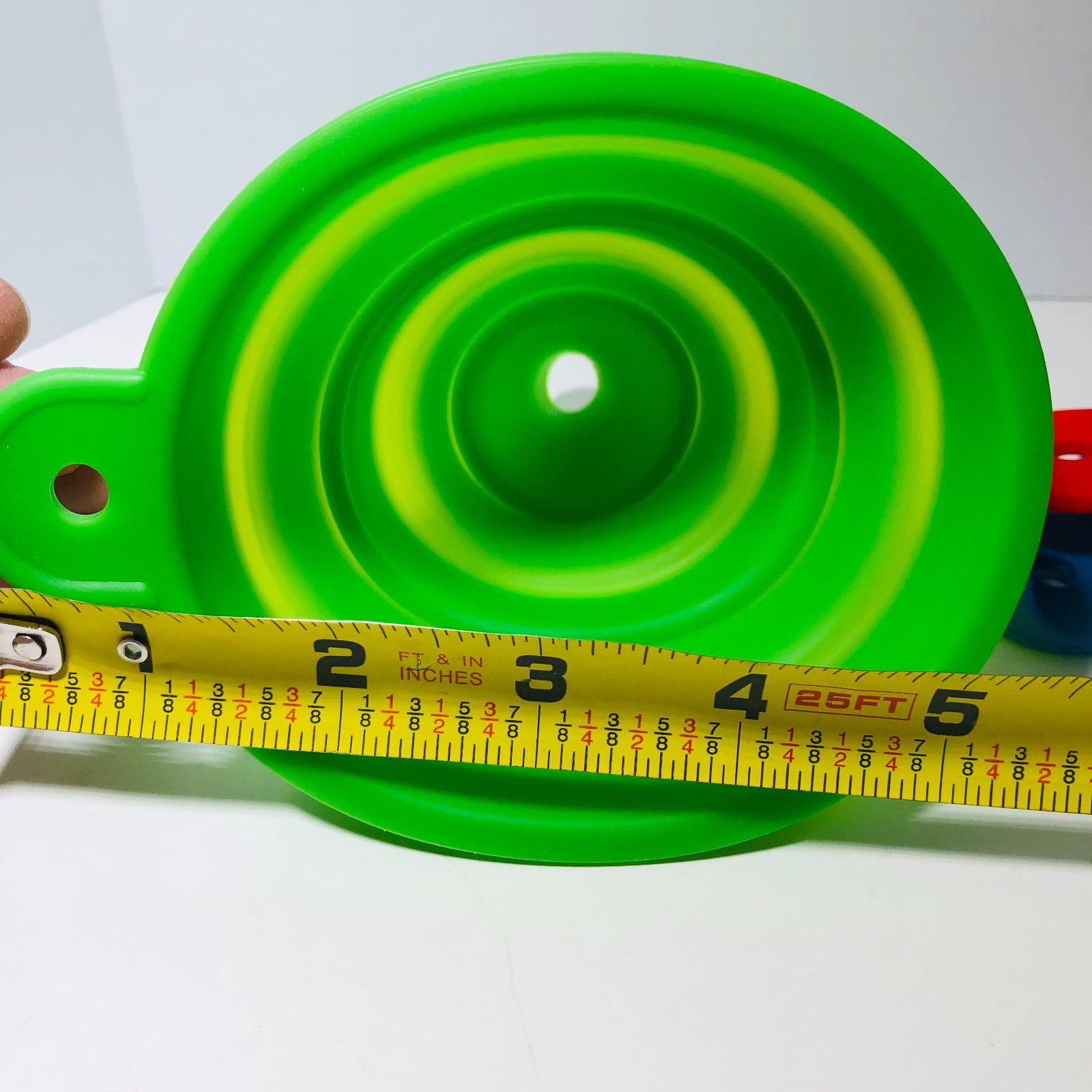 Funnels (3) Fold & Stack & Hook Silicone Toy PreK Water Play Camp Kitchen Fun