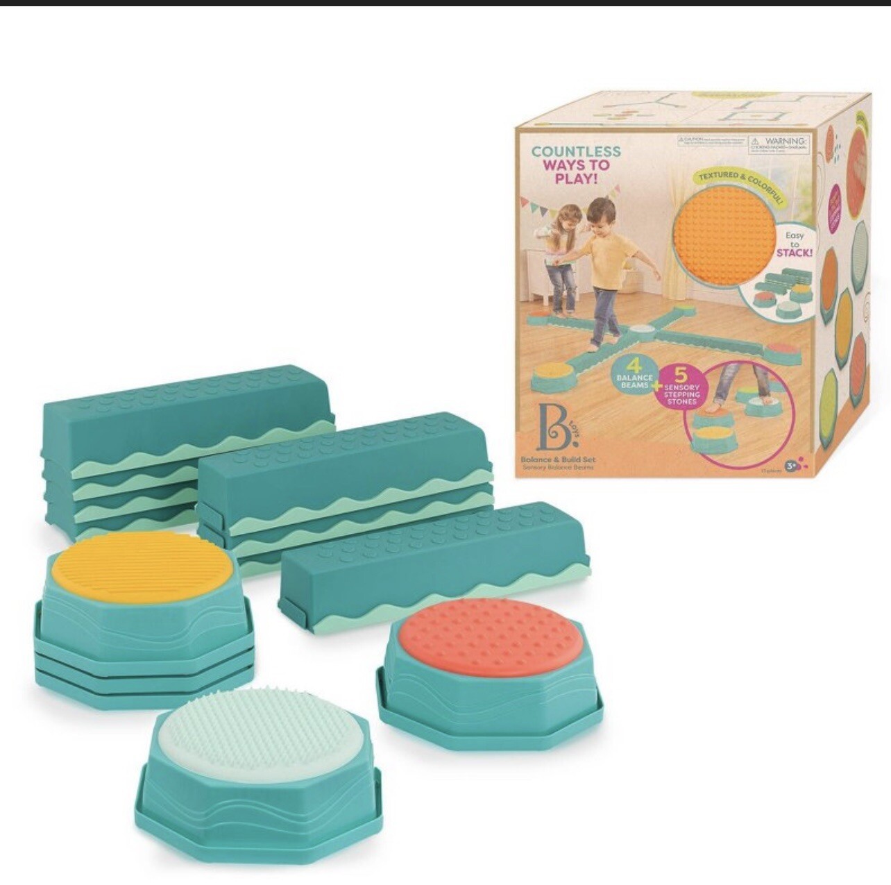 B toy Interlocking Balance Beam Build Set