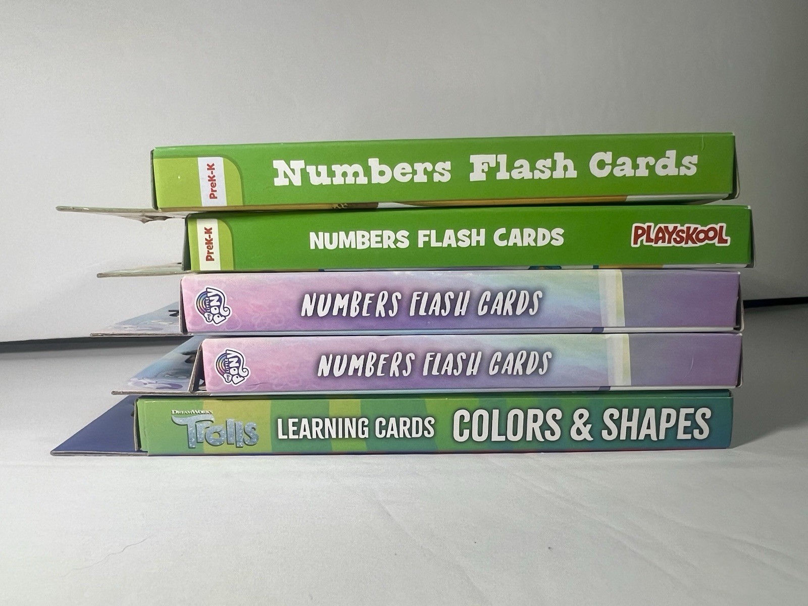 Colors and Shapes and Numbers Learning Flash Cards Learning Cards Lot of 5