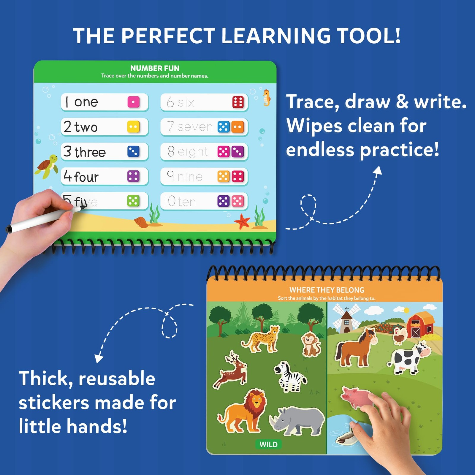 Busy Book for Preschoolers – Preschool Learning Activities, Mess-Free & Pre-A…