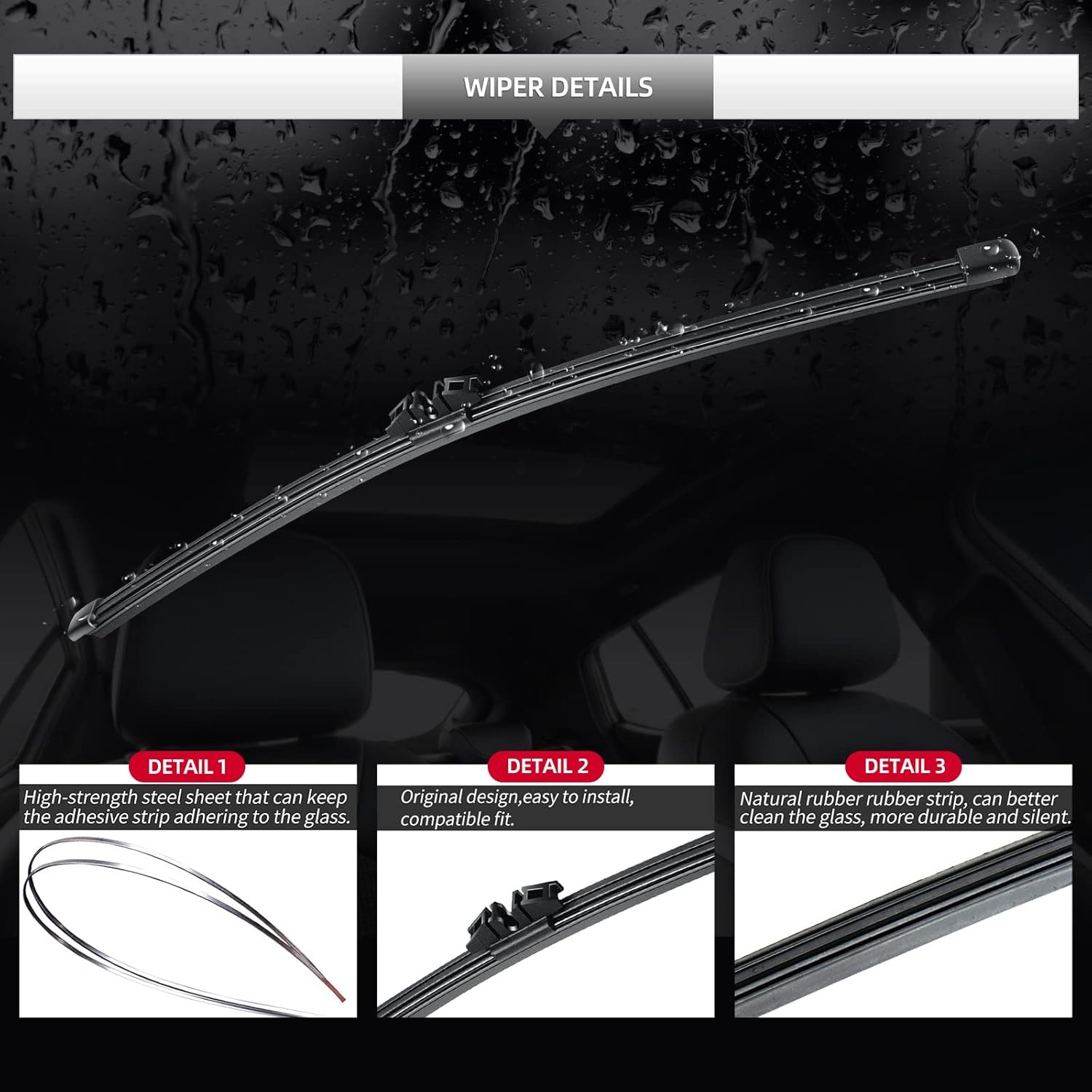 Rear Wiper Blade & Arm Set for BMW X7 2019-2026, Back Windshield Replacement