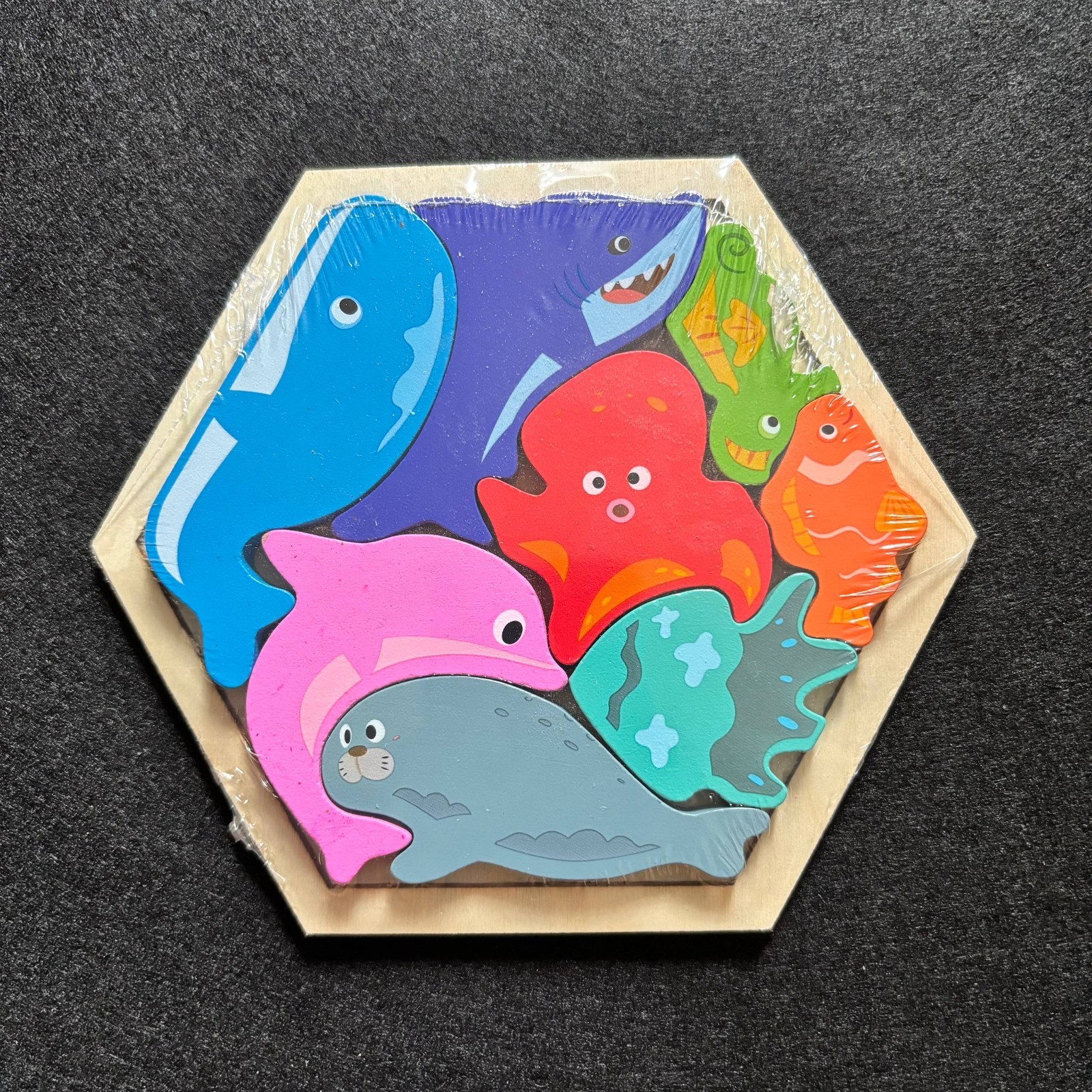 7 In 1 Kids Montessori Educational Wooden Toys Children Busy Board