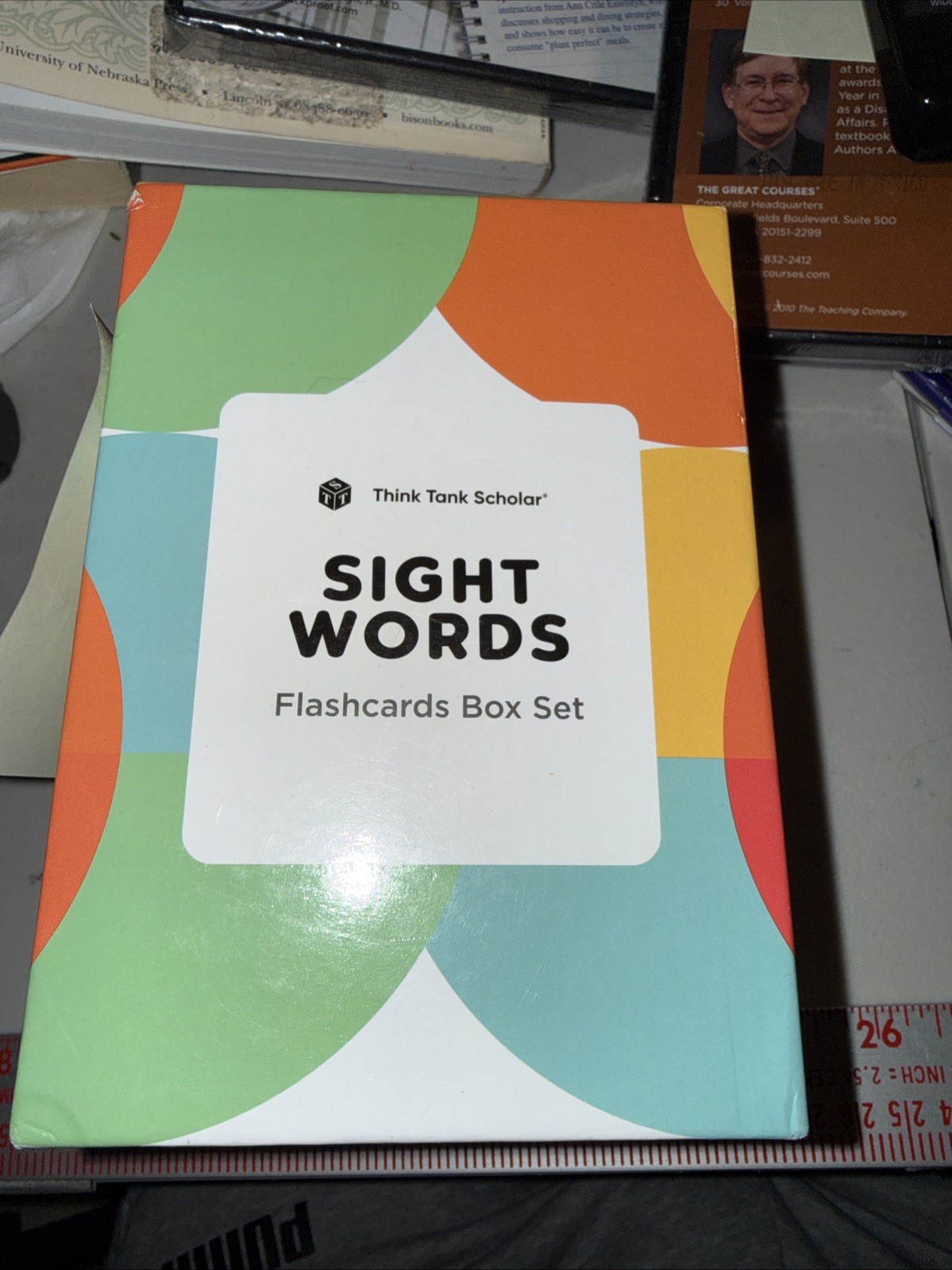Think Tank Scholar Sight Words Flashcards Box Set of 5 520 Words PK,K,1,2,3 EC