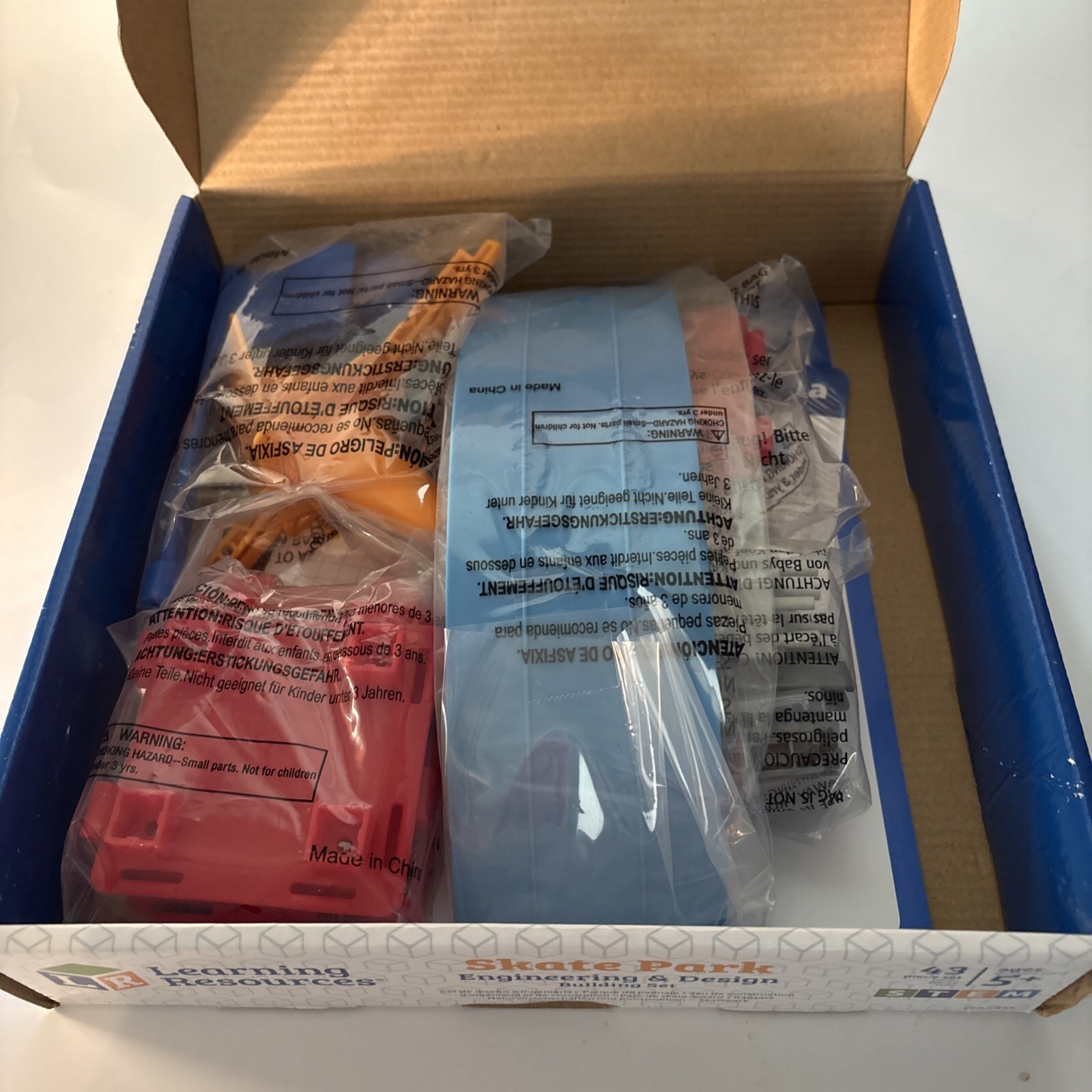 Learning Resources Skate Park Engineering & Design S.T.E.M. 43 Piece Set Sealed