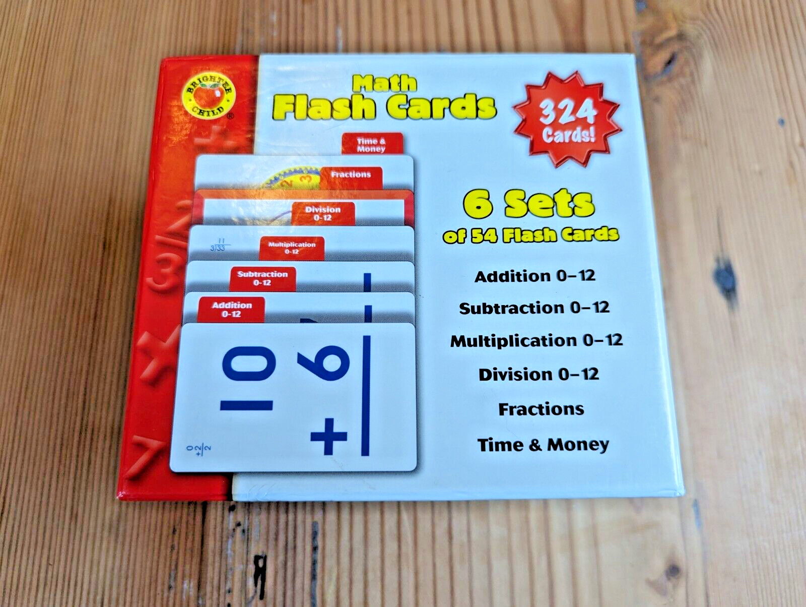 Brighter Child Flash Cards Math Time and Money Teachers Home School