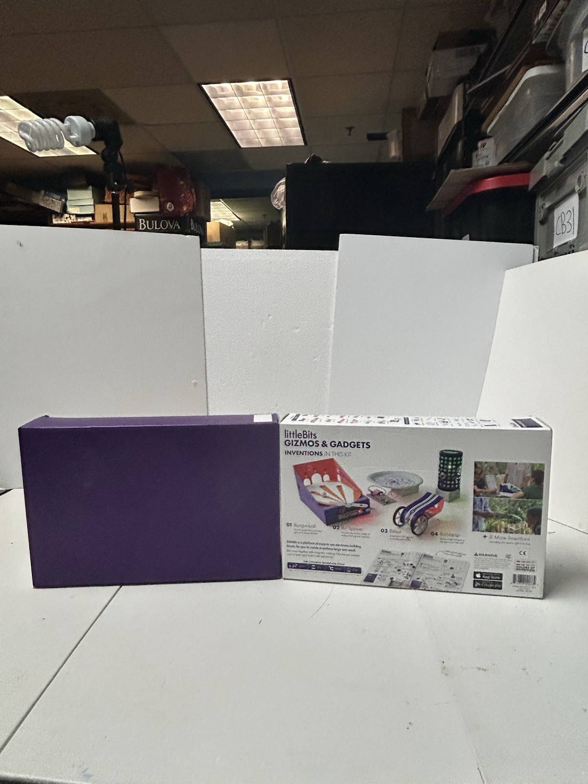 2Little Bits Gizmos & Gadgets Kit, STEM – Electronic Bitbot Makers Toy Open box