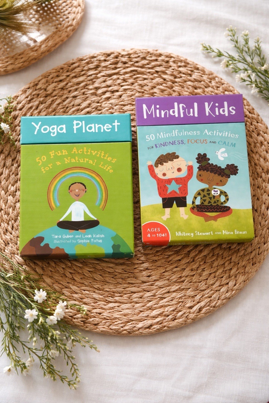 Barefoot Books Yoga Activity Cards for Kids & Mindful Kids Activity Card Set