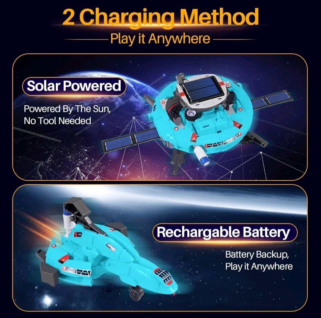 6-in-1 STEM Solar Robot Kit for Kids Educational Science New Sealed- Box Damage