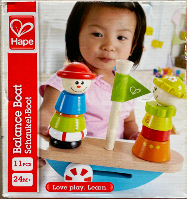 Hape / Educational – Balance Boat / Balancing Boat – Balance / Stacking Game