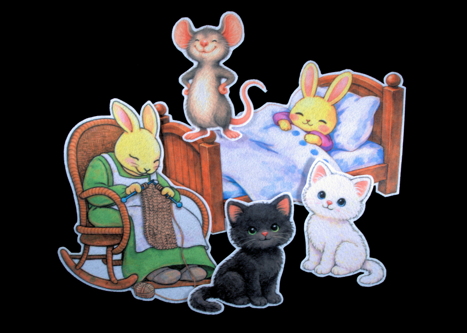 Goodnight Moon Educational Activities Flannel Felt Board Story 20-pc