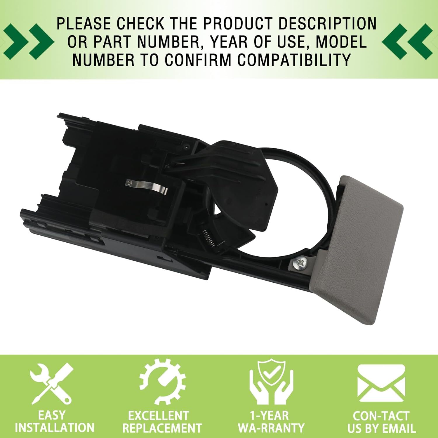 Dash Dashboard Cup Holder Assembly Gray Compatible with 2003-2005 Nissan 350Z