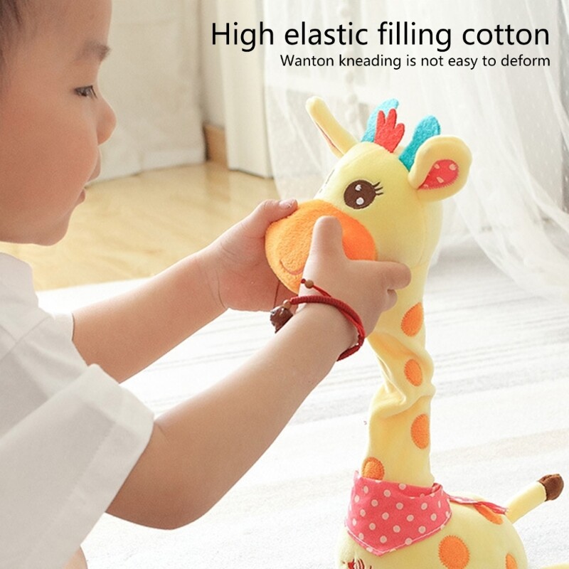 Interactive Dancing Giraffe Plush Toy For Kids With Music And Volumes Control