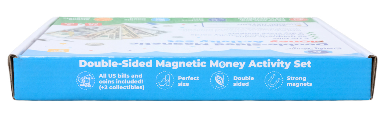 Double-Sided Magnetic Money Activity Set For Teaching Kids About Spending Money