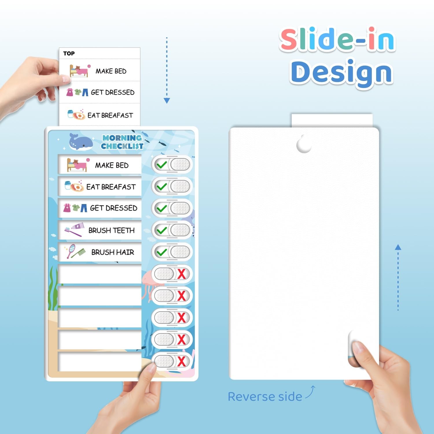 3-in-1 Kids Routine Chart – Magnetic Chore & Visual Schedule Board for Toddlers