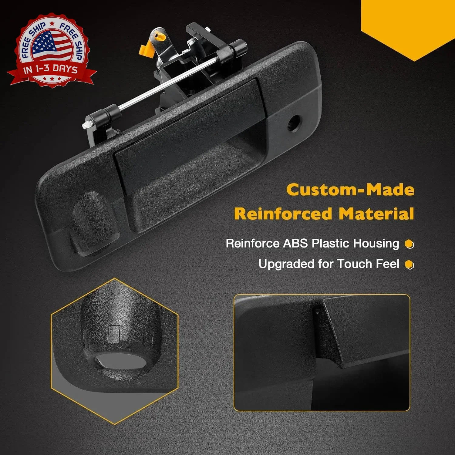 Gledewen Tailgate Handle Liftgate Latch Handle with Rear Camera Hole | for 2007-