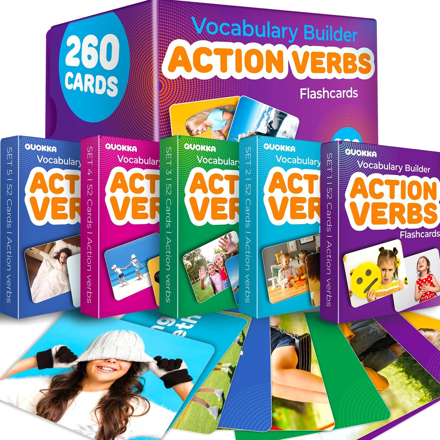 QUOKKA 260 Action Verbs Flash Cards for Speech Therapy Materials ESL Teaching…