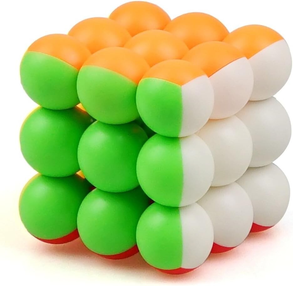 cuberspeed YJ 3 x 3 Ball Cube Beads 3 x 3 x 3 Magic Cube Puzzle Stickerless From