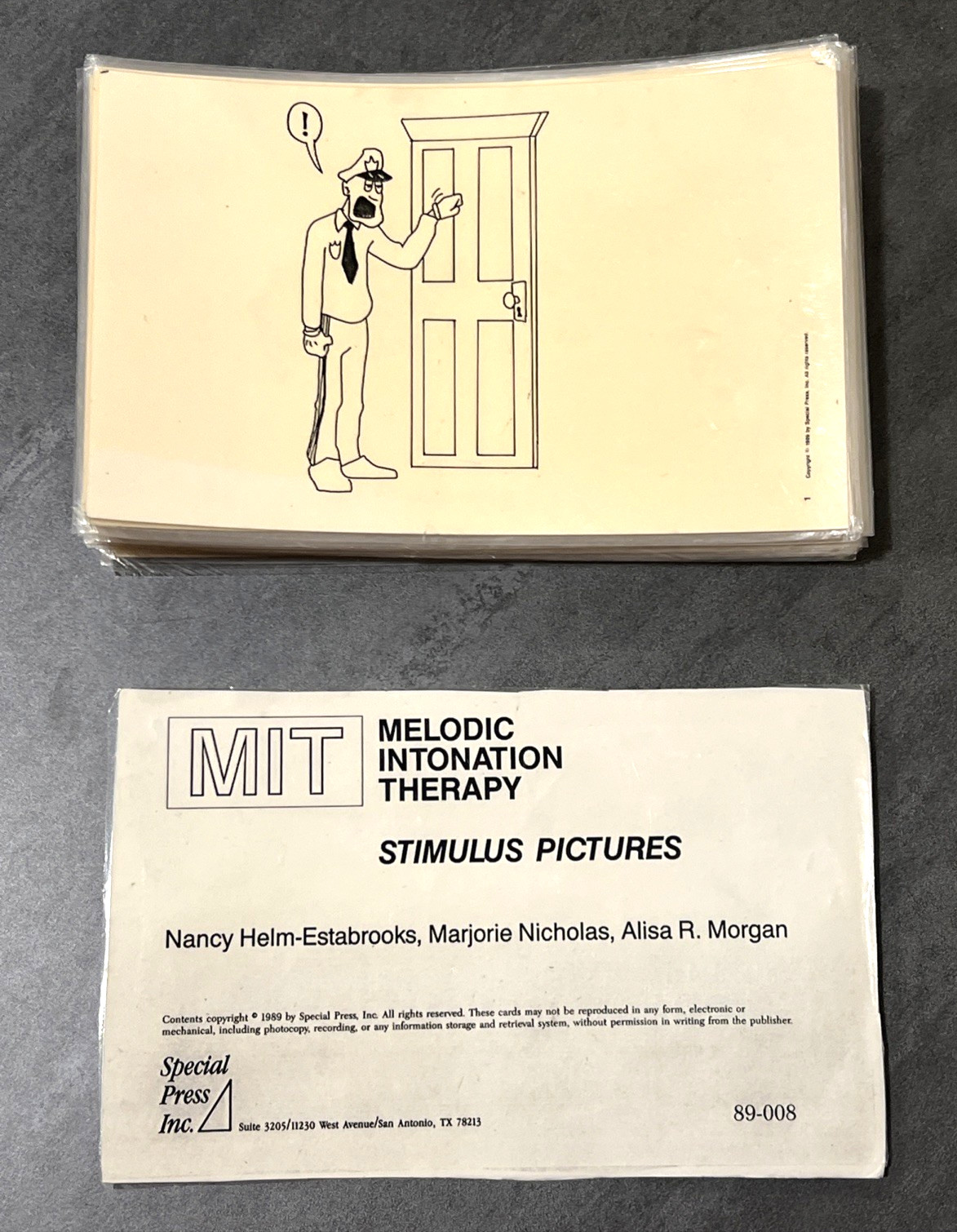 MIT Melodic Intonation Therapy Stimulus Pictures 60 Cards by Helm-Estabrooks