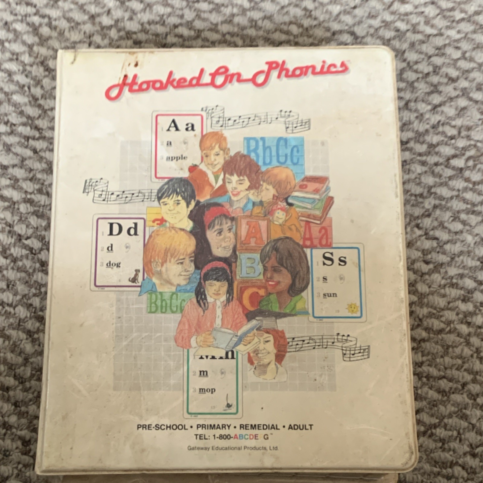 Hooked on Phonics Reading Set Cards Books Audio Cassettes Ages 4-11 1983