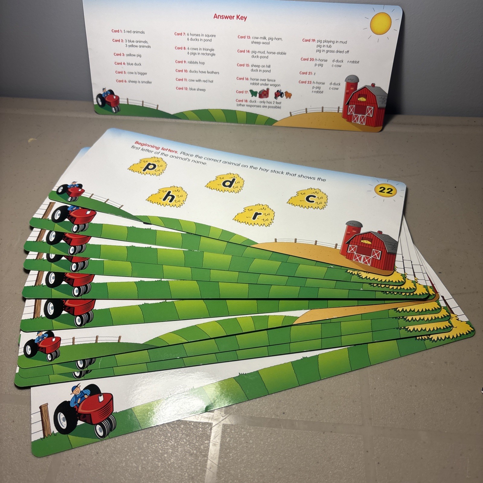 BUSY FARM Educational, Reading, Language, Thinking Skills By Discovery Toys
