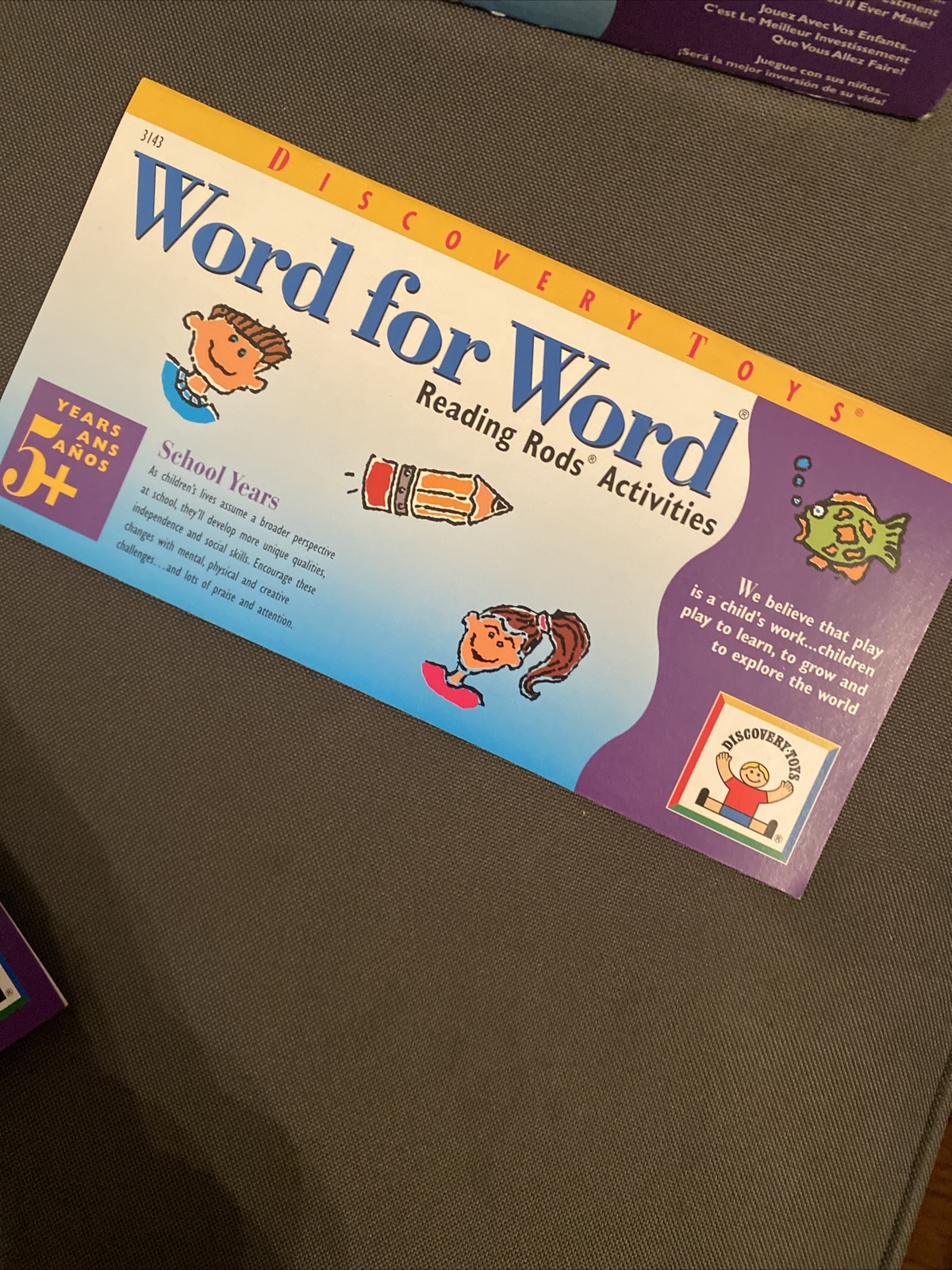 Discovery Toys Word For Word Reading Rods Game