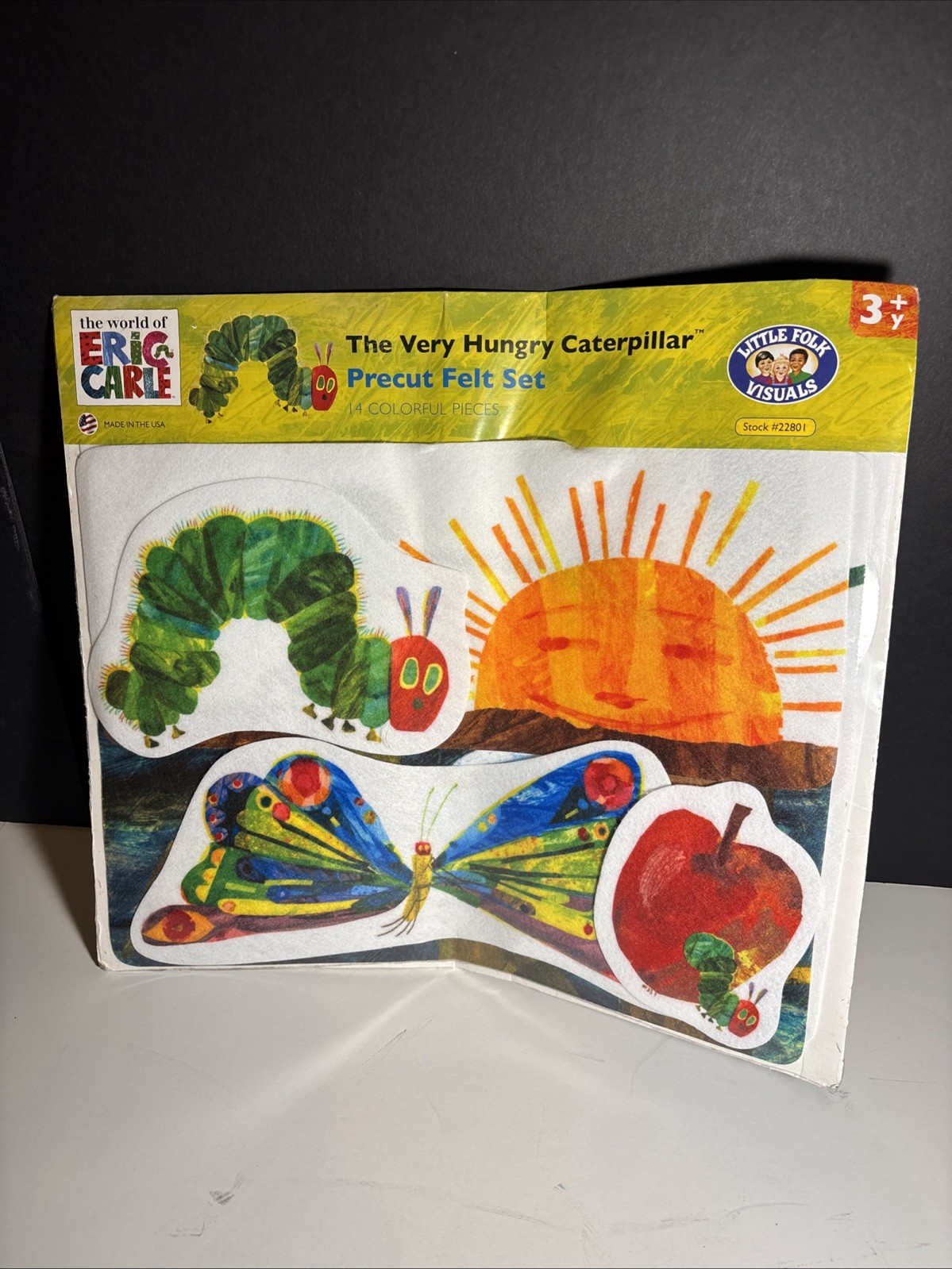The Very Hungry Caterpillar Precut Felt Set Preschool Learning 14 Pieces NIP