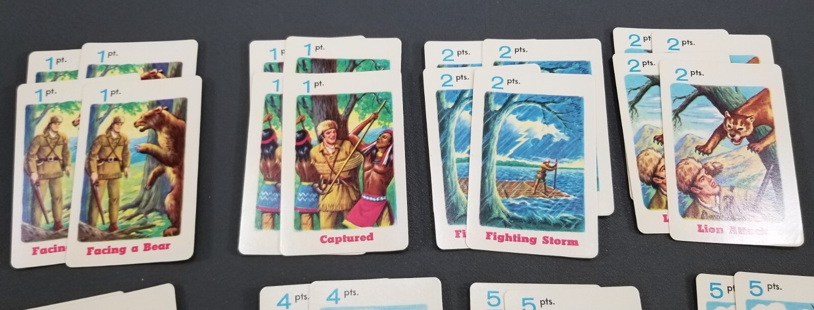 TG Ed-U-Cards 1965 Daniel Boone Educational Card Game made in USA