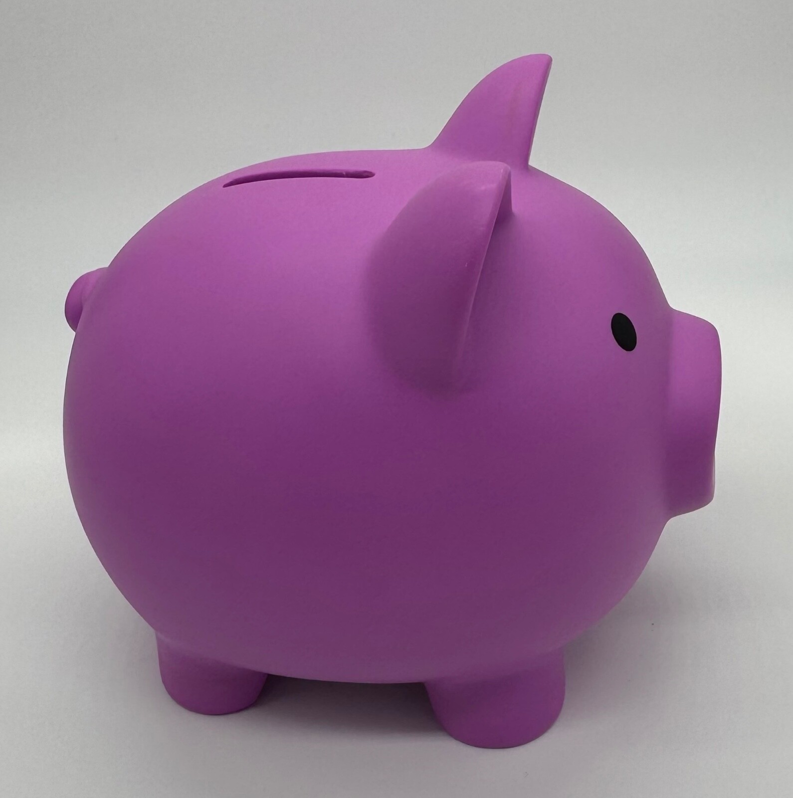 Plastic Piggy Bank w/ Play Coins