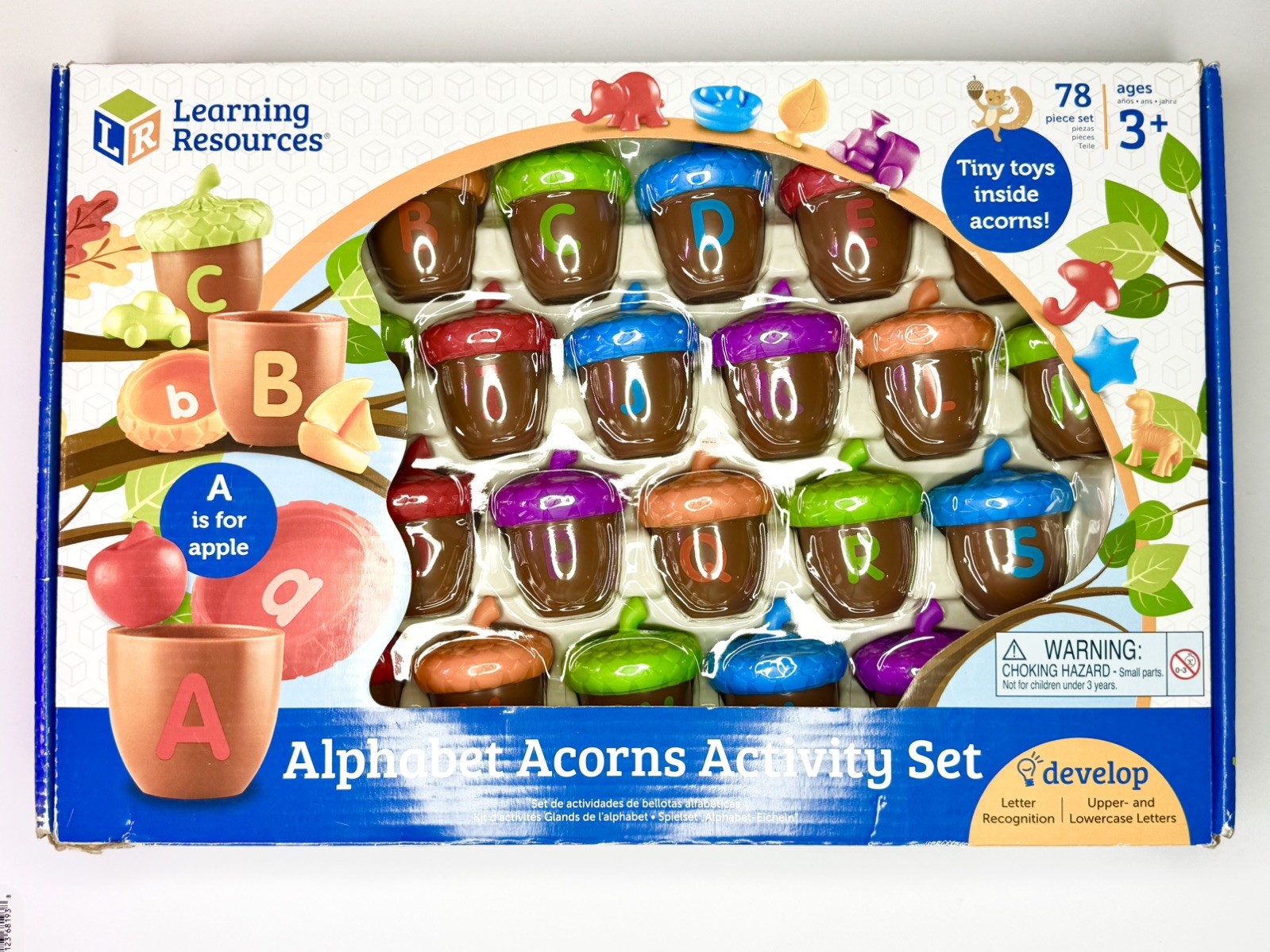 Learning Resources Alphabet Acorns Activity Set Letter Recognition Homeschool