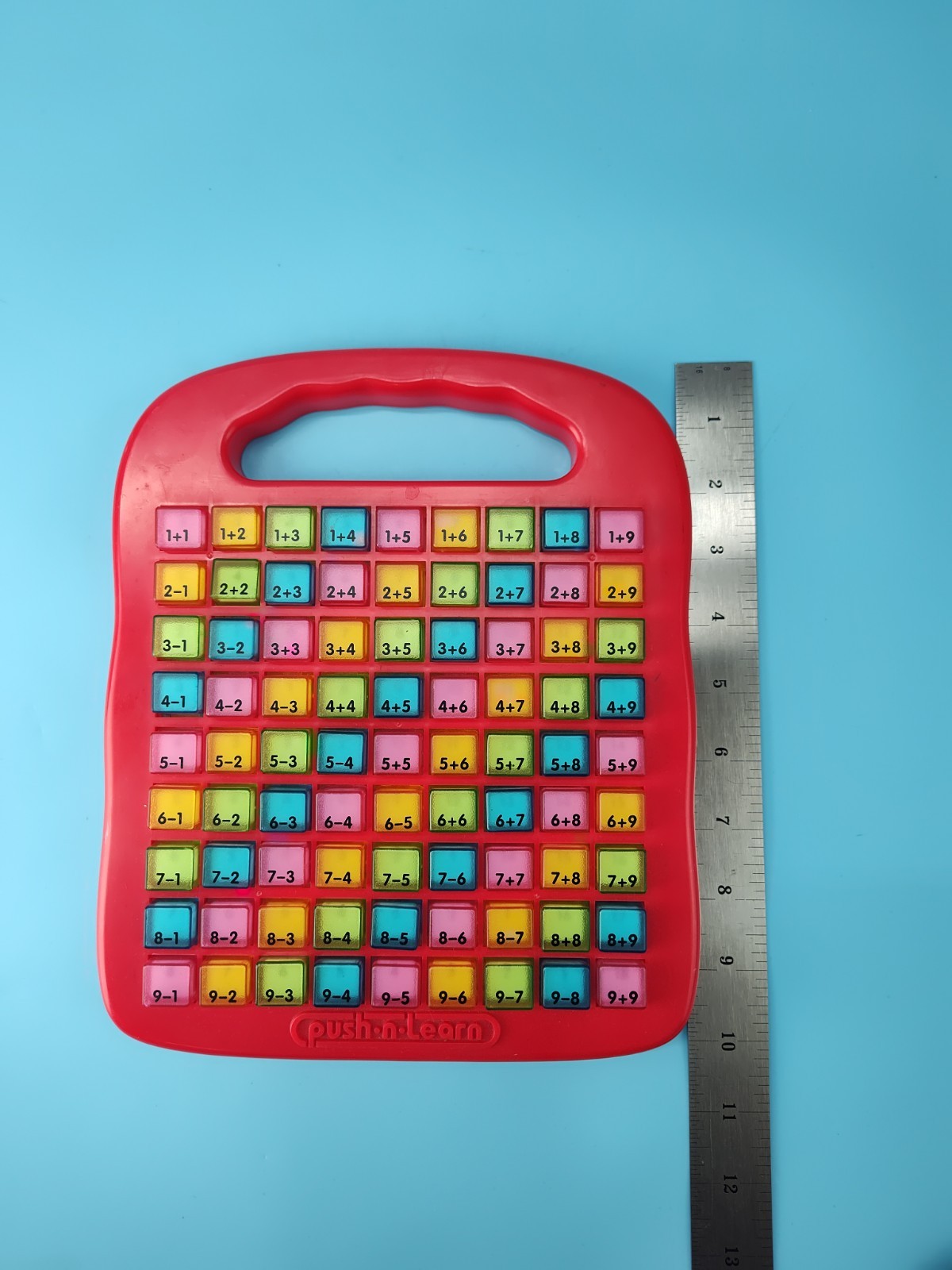 Push & Learn Colorful Math Addition / Subtraction Educational Learning Toy