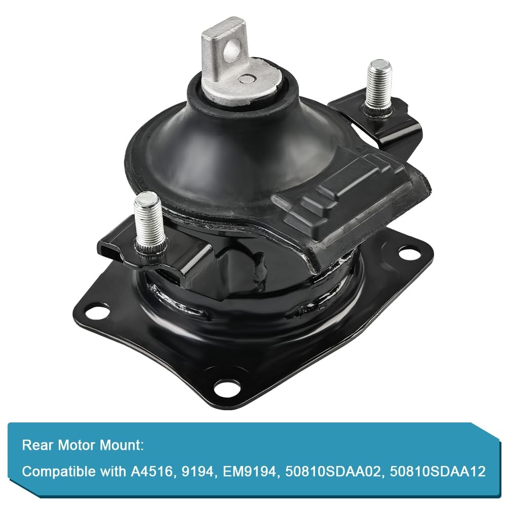 JDMON 7Pcs Engine Motor & Transmission Mount Kit Replacement for Acura Black