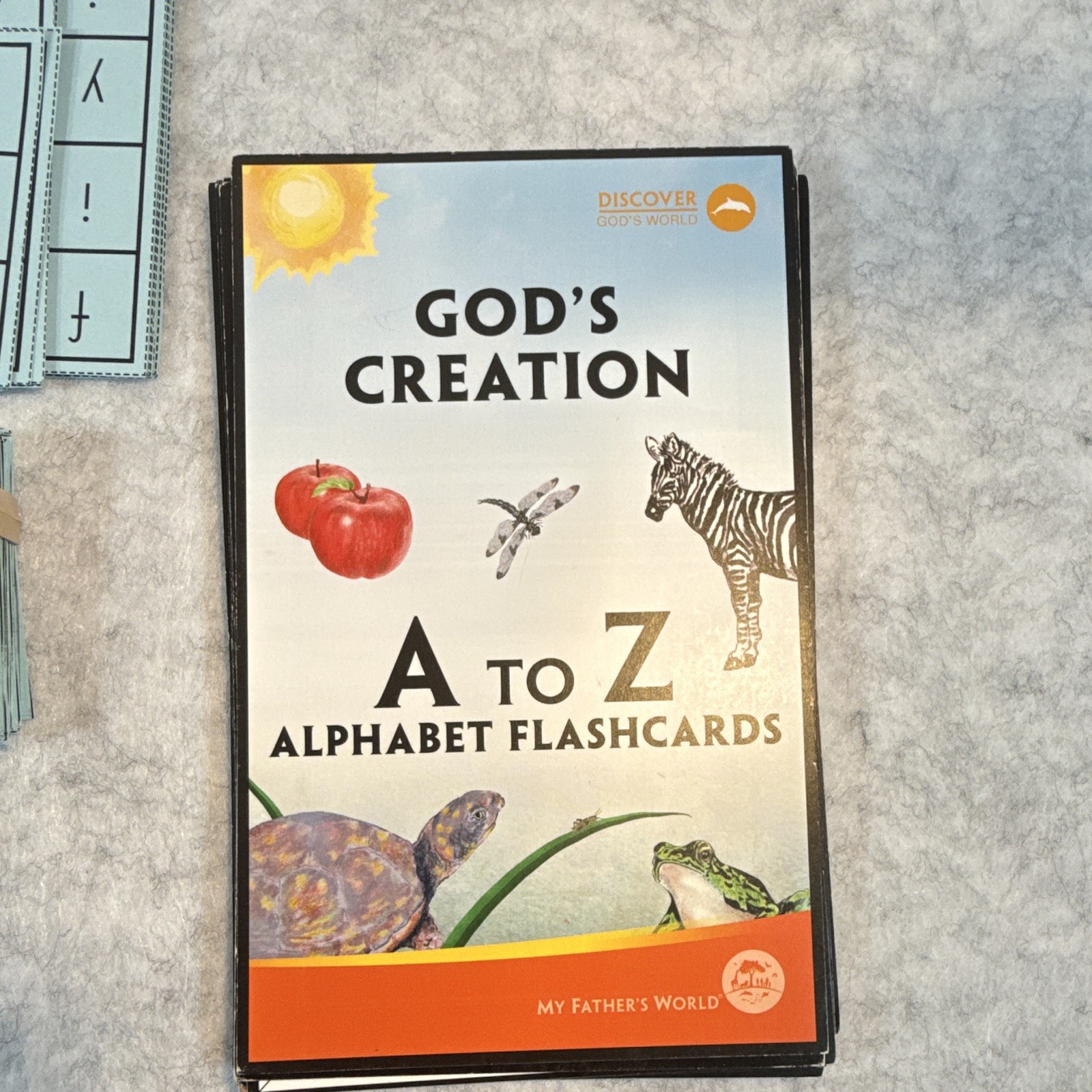 My Father’s World God’s Creation A-Z Kindergarten Set Flash Cards & Manuals