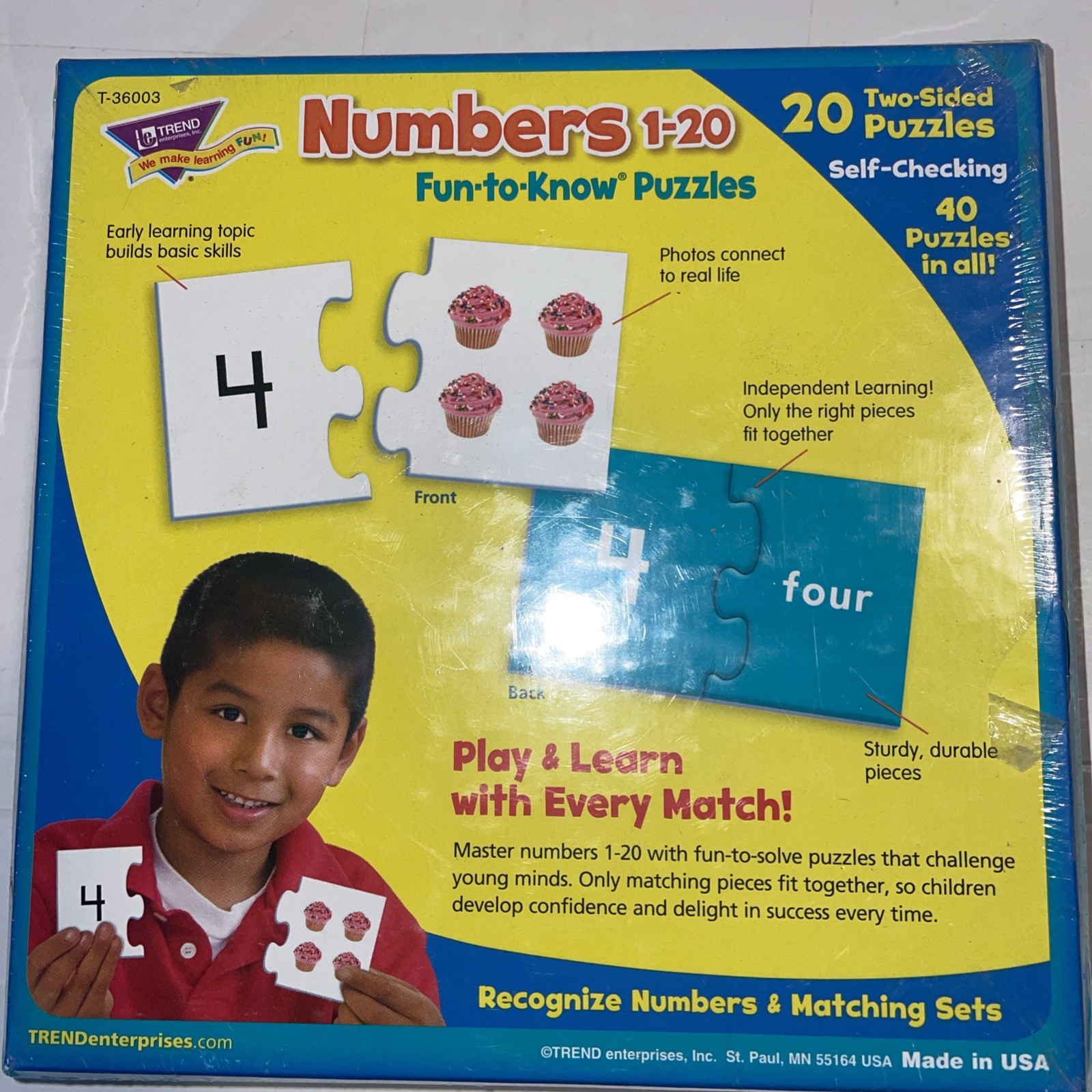 L55 Learn Numbers 1- 20 Counting Sets 40 Puzzles Flash Cards Fun To Know Photos