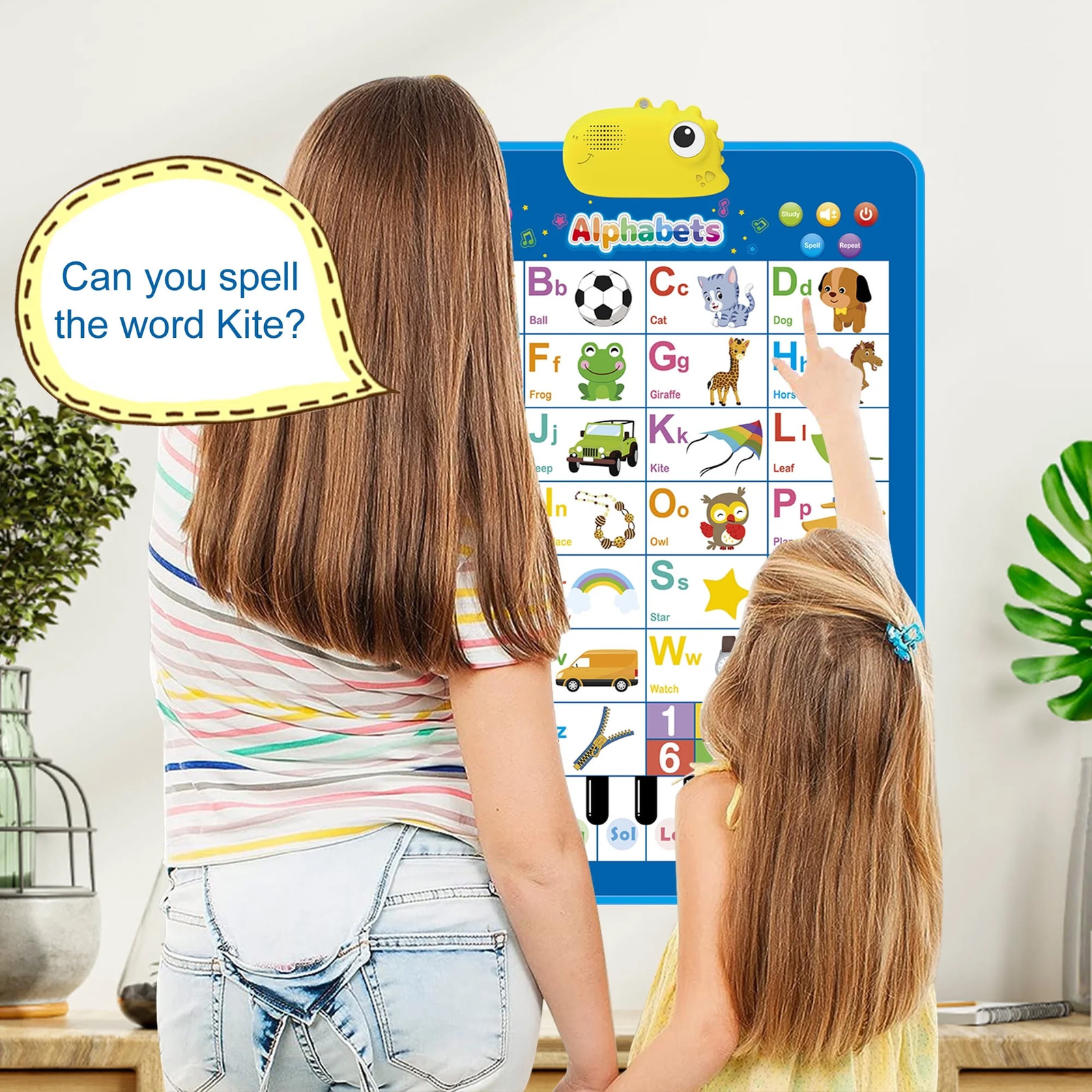 Electronic Alphabet Wall Chart, ABC Chart Learning Toys for 3 to 4 Years old