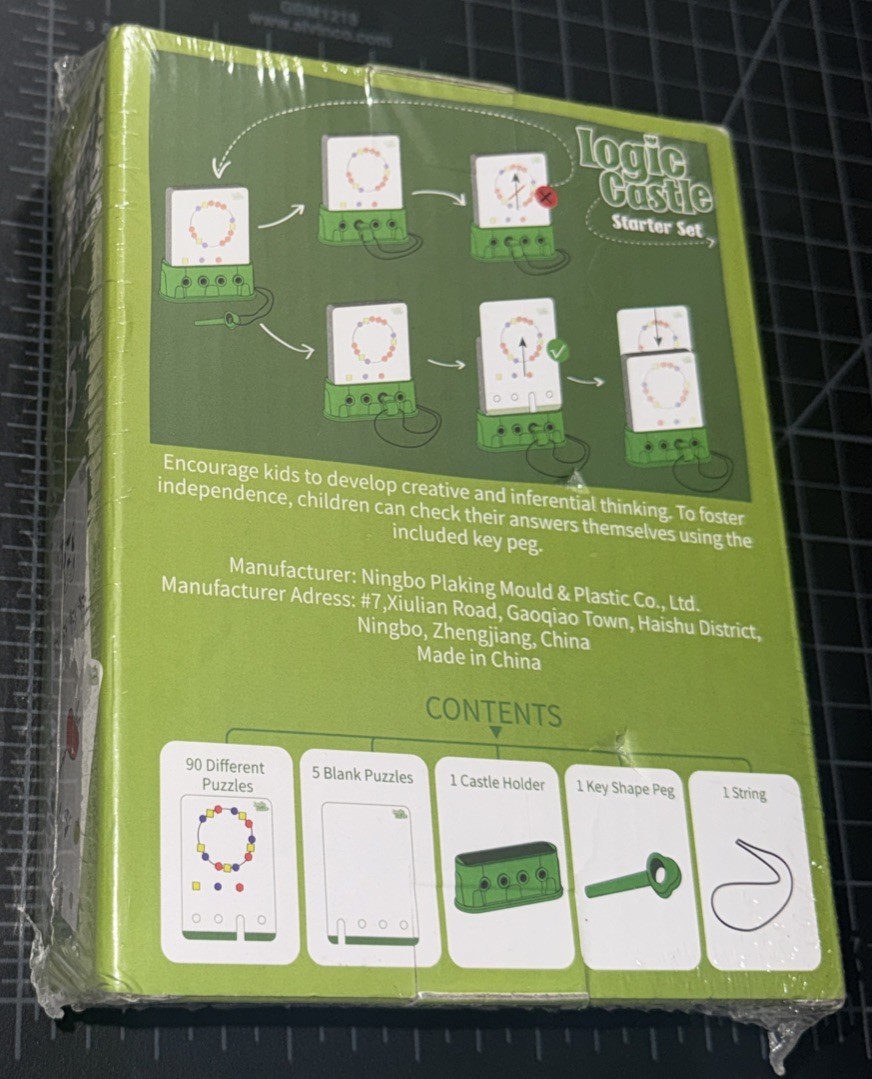 TALGIC Logic Castle Baby Educational Toy Sealed / New In Damaged Box