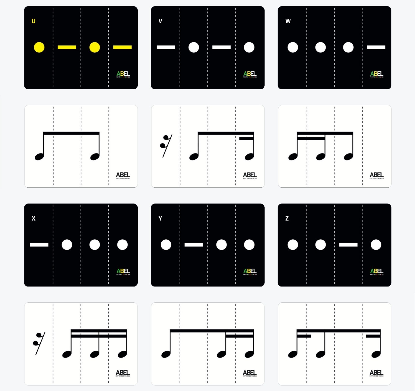ABEL rhythm dominoes ®️ – CLASSIC DECK™