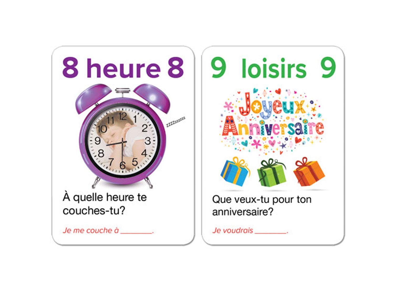 French Language Learning Card Game Educational Fun Tabletop 54 Cards