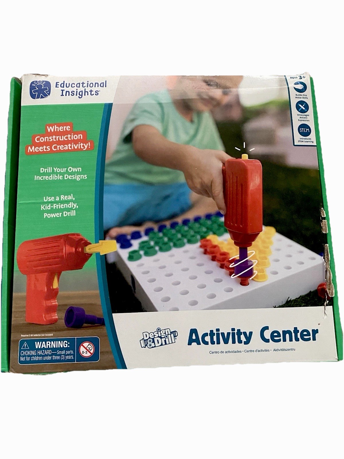 Activity Center Educational Insights Design /Drill Sealed New