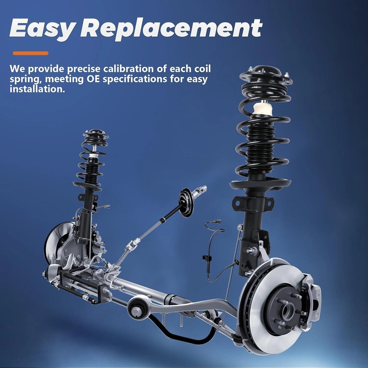 Rear Complete Struts shocks Assembly w/Coil Spring 171325 181325 Compatible for