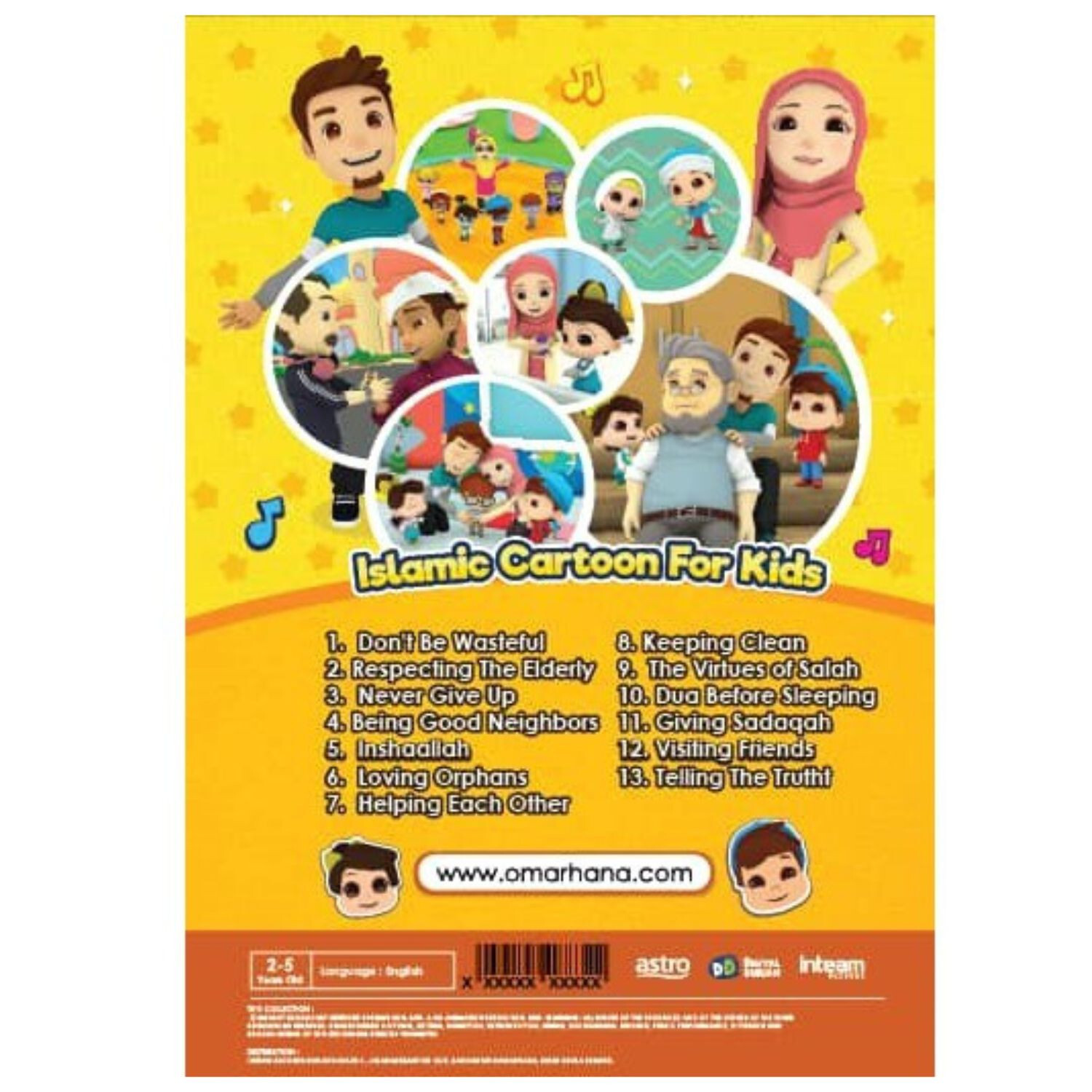 Omar & Hana DVD Islamic Cartoon For Kids Song Children Kids English Video Music
