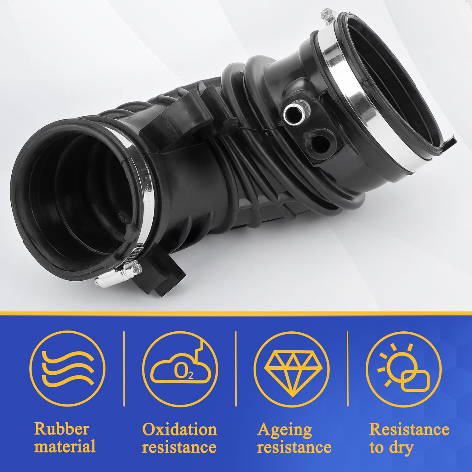 Air Intake Hose with Clamps for 2002-2004 Honda CR-V CRV 2002-2006 Acura RSX bas
