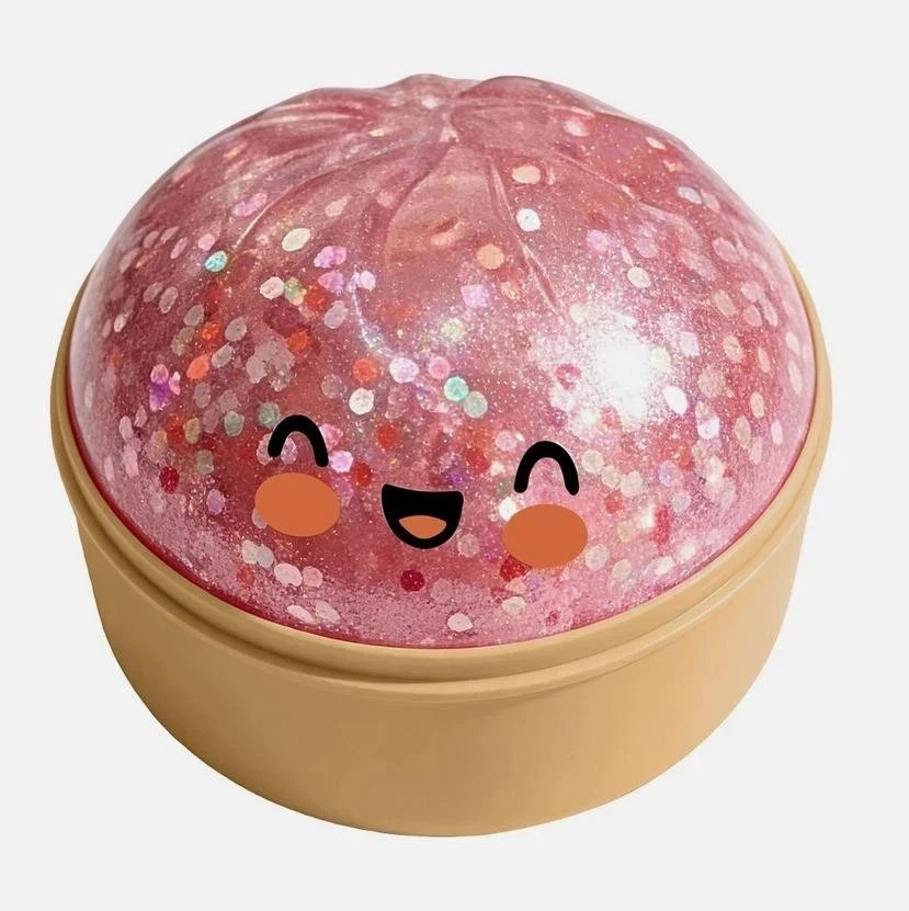Five Below Rare Pink Glitter Dumpling Squishy – Mystery Blind Box Bao Bun HTF