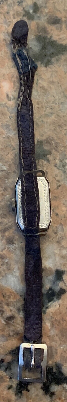 1930’s Winwood Toy Wristwatch Art Deco Teaches Kids To Tell Time