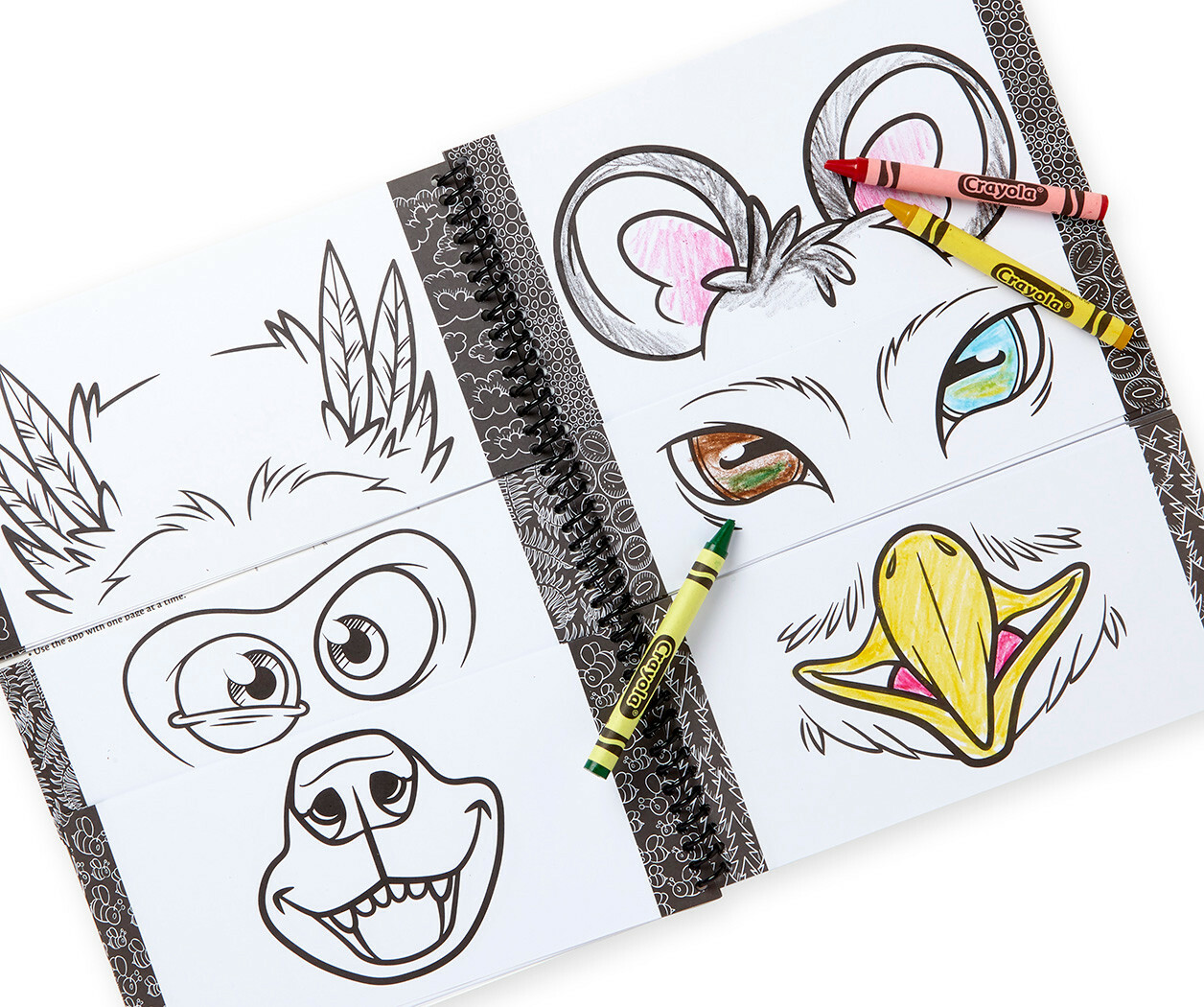 Crayola Funny Faces CREATE 250 VIRTUAL MASKS 22 Interactive Coloring Pages ZaZOO
