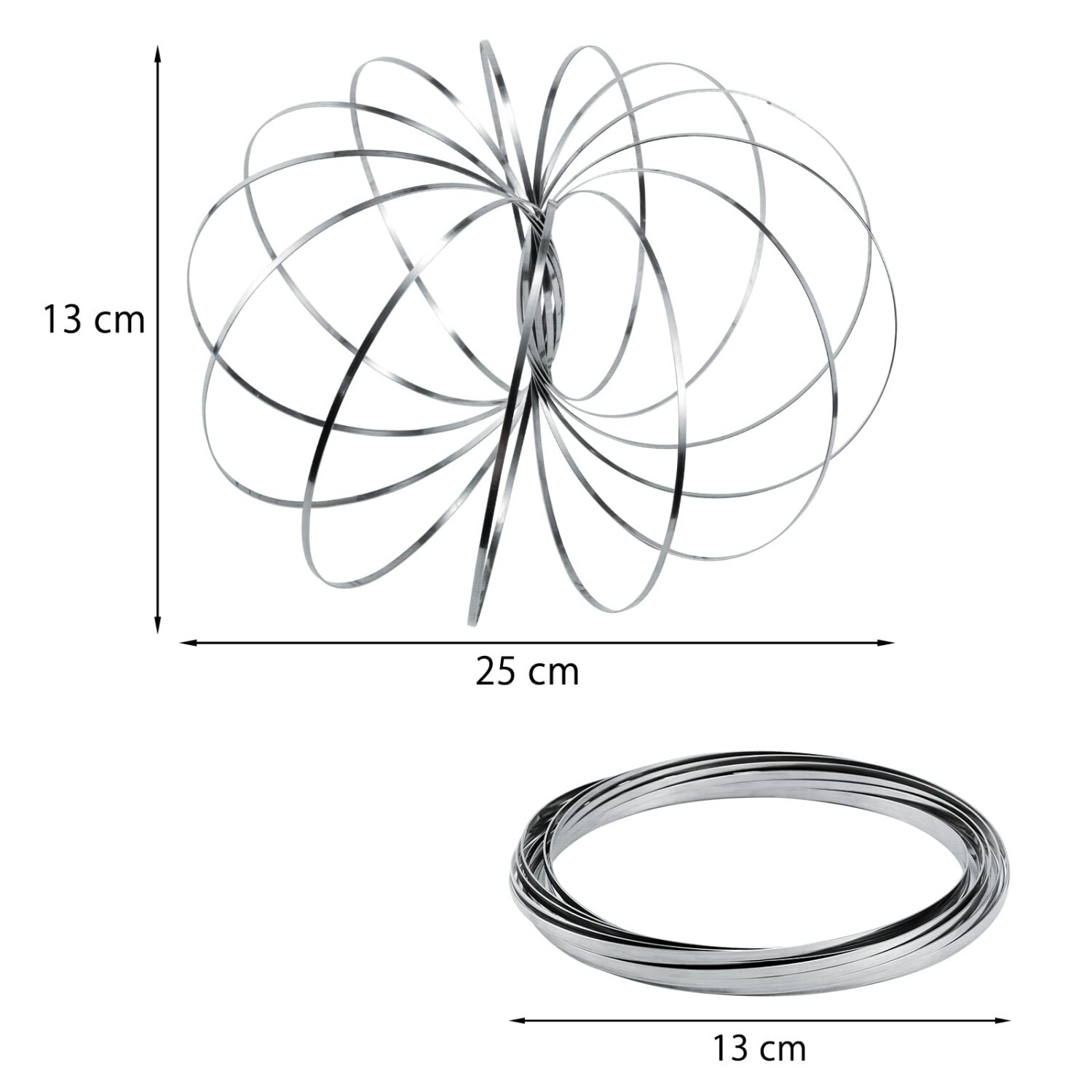 Flow Ring Spinner Ring Arm – Stainless Steel Spring Metal Sensory Rings